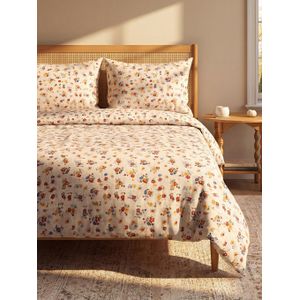LC Waikiki Flower Patterned Double Person Duvet Cover Set