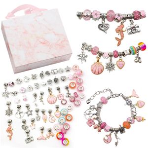 Bead Bracelet Making Kit with Mixed Color Animal Fruit Flower Letter Beads  for Jewelry Making Handmade DIY Bracelet Necklace 