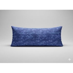 YARLIN يارلن-كيس وسادة طويل 200*45 تصميم نويز بلو