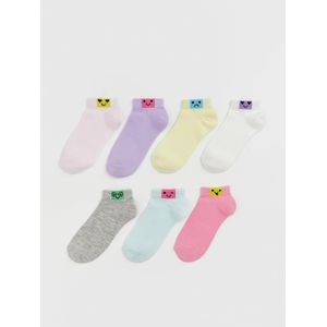 LC Waikiki Patterned Girl's Trainer Socks 7 Pack