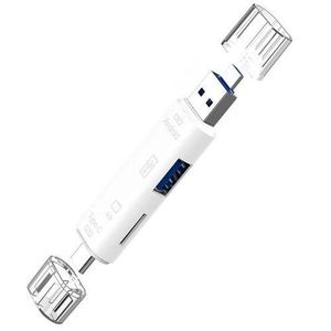 5 in 1 Multi-Function SD Card Reader, Micro SD/TF Memory Card Reader, Micro SD to USB C OTG Adapter Compatible with MacBook Pro, Galaxy S21 S22 S23, PC, Android Devices and More