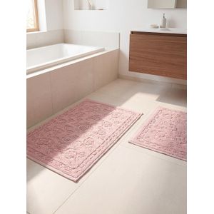 LC Waikiki Floral Patterned Bath Mat Set 2 Pack