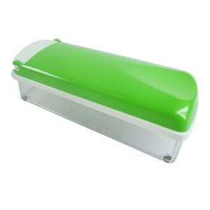 Stainless steel onion, potato, and fruit slicer