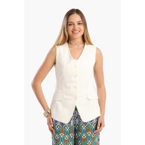Carina Cotton Sleeveless Vest