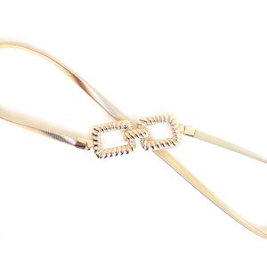 حزام معدن مرن بمشبك حلية معدنية للبنات