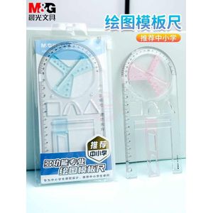 M&G Chenguang multi-function sliding template ruler 15cm Stylish Designs for Precise Measurements - No:ARL960CX