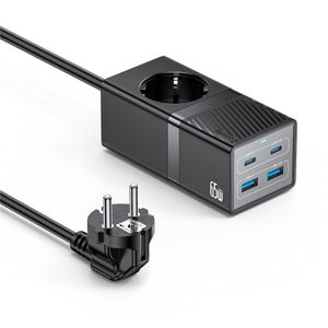 Yesido محطة شحن MC36 بتقنية GaN (منافذ USB-C وUSB-A) بقدرة 65 واط وشحن سريع - قابس أوروبي