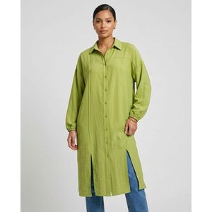 Freska Trim Long Chemise  - Kiiwi