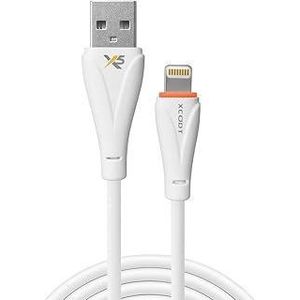 X-Scoot KX 3339 Lightning Cable Super Fast 2.4A Charging & Data Cable for iPhone/iPad, 1.2M – White