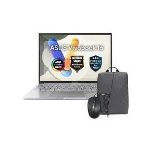 Asus Vivobook 16 X1605VA-ACH005W ( Core i5-13420H, 16G Ram DDR4, 512G NVMe, 16 Inch FHD, Win11-Cool Silver )Wired Mouse (USB)+Backpack- 90NB10N2-M02T60