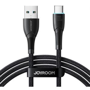 JOYROOM كابل شحن ونقل بيانات  SA32-AC6 بقوة 100 وات من USB-A إلى USB-C، طول 1 متر، لون أسود