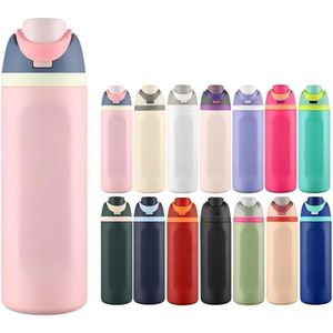 مج حراري Owala سعة 710 مل – زجاجة مياه معزولة تحافظ على الحرارة والبرودة – غطاء مانع للتسريب – 