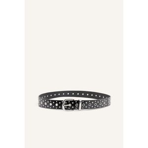 Defacto Woman Rectangular Buckle Faux Leather Black Belt