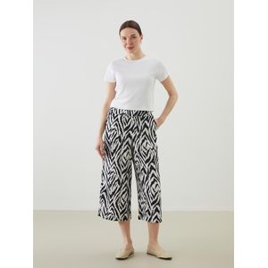 LC Waikiki Patterned Women's Capri With Elastic Waist