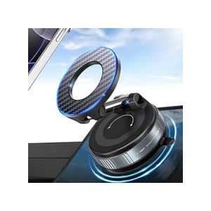 حامل هاتف مغناطيسي نانو جل مُطوّر بزاوية 360 درجة، حامل هاتف للسيارة متوافق مع ماج سيف (قوة شفط فائقة تزيد عن 108 رطل وقوة مغناطيسية فائقة تبلغ 3000 غرام)، حامل هاتف مزود بكوب شفط للسيارة/لآيفون 17 برو ماكس
