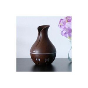 فواحة ليد الخشبى على شكل فازه ذات شكل عصري ومميز