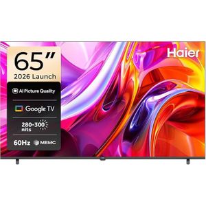 Haier تلفزيون هاير سمارت Google TV 65 بوصة 4K UHD – Dolby Audio + HDR10/HLG + Bluetooth 5.1 موديل H65K85GUX