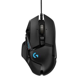 Logitech G502 Hero High Performance Wired Gaming Mouse, Hero 25K Sensor, 25,600 DPI, RGB, Adjustable Weights, 11 Programmable Buttons, On-Board Memory, PC And Mac