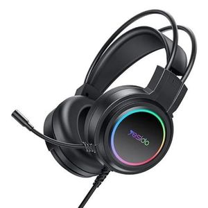 Yesido سماعة رأس للألعاب  EK05 USB مع إضاءة RGB