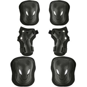 6Pcs/Set Teens & Adult Knee Pads Elbow Pads Wrist Guards Protective Gear  Set for Roller Skating, Skateboarding, Cycling Sports