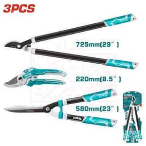 TOTAL Tree Pruning Shears Set – 3 Pieces (Model: THT1576033)
