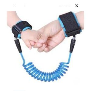 سوار أمان للأطفال قابل للتمدد مع قفل - حبل ربط المعصم للأمان في الأماكن العامة والزحام .