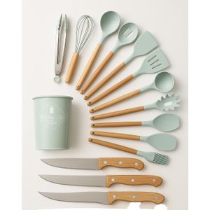 مجموعة توزيع 12 قطعة + مجموعة سكاكين 3 قطع (عالية الجودة)