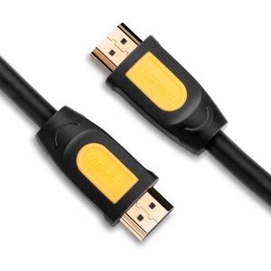 Ugreen كابل HDMI عالي السرعة مع منفذ إيثرنت مطلي بالذهب، يدعم دقة 1080 بكسل وتقنية 3D لأجهزة تشغيل Blu-ray، وأجهزة التلفزيون ثلاثية الأبعاد، وRoku، وBoxee، وXbox 360، وPS3، وApple TV - طول 3 أمتار