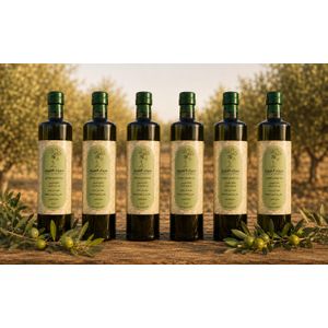 Sinai Extra Virgin Olive Oil Offer: 3 liters, opaque glass bottles, 6 bottles