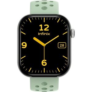 Infinix ساعة XWatch H4 (XW4L) - اخضر  ، شاشة تعمل باللمس بالكامل بحجم 2.04 بوصة، مقاومة للماء بمعيار IP68، زمن استخدام عادي 10 أيام، V5.3، معدل ضربات القلب، SPO2، بطارية 300 مللي أمبير، شحن مغناطيسي، تدعم المكالمات