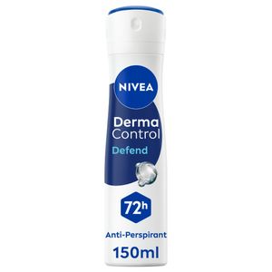 NIVEA ديرما كنترول ديفند إكسترا كومفورت مزيل عرق بخاخ 150 مل، بحمض الهيالورون النقي وبرو-فيتامين B5، حماية 72 ساعة