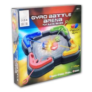 Gyro Battle Arena هي لعبة منافسة حماسية تعتمد على الدوامات الدوارة، ومصممة لتوفير تجربة لعب ممتعة ومليئة بالتحدي للأطفال والأصدقاء.