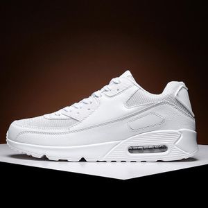 BLWOENS Men Sneakers Running Shoes Air Cushion Walking Shoes Comfortable Tennis Shoes - White