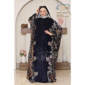Women's Velvet Abaya - Fashion Trend - Black