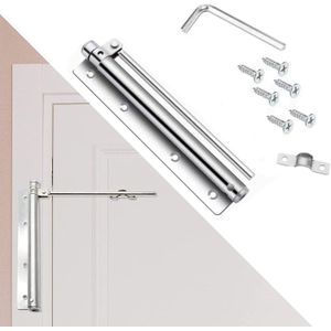 Automatic Door Lock Closer for Interior Doors, Self Closing Swing Door Device for Home Bedroom Living Room and Office, Compact Easy Install Door Closing Hardware