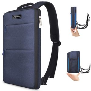 Dipelle Slim E*pandable Laptop Backpack  Water-Resistant Travel & School Bag  Fits MacBook Air/Pro 13-16.2 Dell, HP, Lenovo & Most 13-15.5 Notebooks  Stylish for Work & Commute (Dark Gray, 15.6)