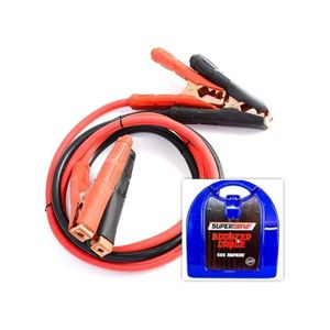 CGS SuperDrive 600 Amp Car Battery Cables to jumpstart a dead and weak battery with blue plastic box