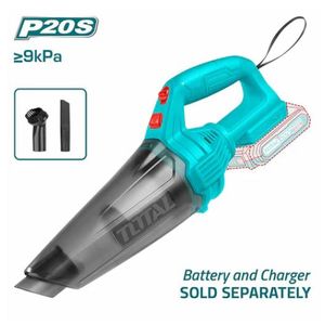 TOTAL  Battery vacuum cleaner without battery and charger (car) - TVLI201261