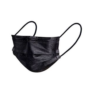 كمامات سوداء ثلاث طبقات حمايه 50 قطعه