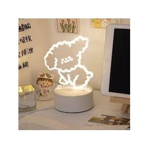 General  3D Night Light, 16 Colour Changing LED Lamp with Remote Control, Illuminated Base – Decorative LED Platform
