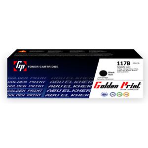 Golden Print خرطوشة حبر اتش بي بشريحة جولدن برنت 117A للطابعات - اسود