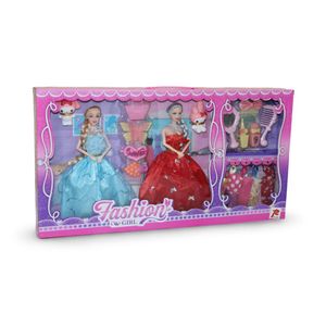 Fashion 2 Dolls with Dresses and Accessories