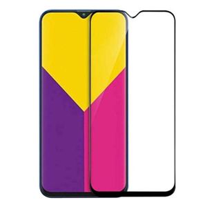 واقي شاشة زجاجي عالي الجودة لهاتف سامسونج جالاكسي A10-A10S-M10-M10S - أسود