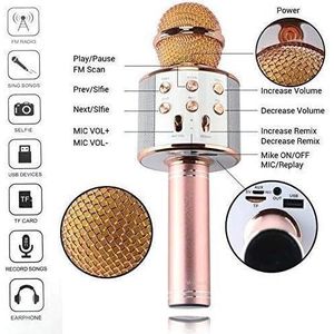 Noon TRAXOT Wireless Mic Advance Handheld Wireless Singing Mike Multi-Function Bluetooth Karaoke Mic with Microphone Speaker for All Smart Phone (Multicolor- Colour May Vary)