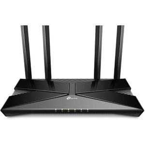 TP-Link راوتر Archer AX53 بسرعة 3000 ميجابت في الثانية بتقنية WiFi 6، مزود بشبكة VPN جيجابت، معزز للإنترنت، زمن استجابة منخفض للغاية، EasyMesh، WPA3، مثالي للألعاب، متوافق مع Alexa