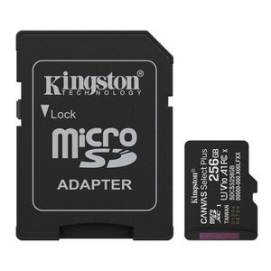كينجستون ميموري Canvas Select Plus microSDXC – سعة 256 جيجابايت – فئة سرعة Class 10 – سرعة قراءة 100 ميجابايت/ثانية – أداء موثوق للأجهزة الذكية والكاميرات