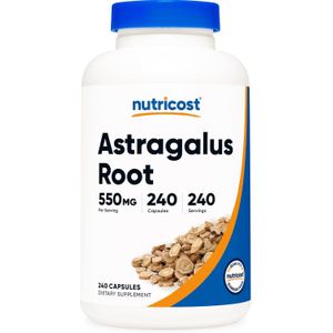 Nutricost Astragalus Capsules 550mg, 240 Capsules - Non-GMO and Gluten Free