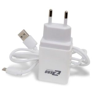 Android charger with USB port used for charging audio devices, tablets and phones, attractive design (Zero)