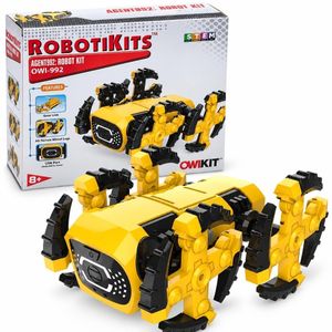 Agent Agent992 Robotics Kit Build Your Own Robot with Gesture Control and Auto Navigation 140 Pieces -