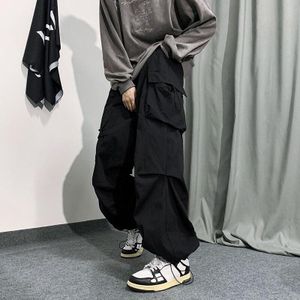 Fashion (Army Green)EACHIN Fashion Women Self Belted Elastic Waist Cargo  Pants Female Loose Black Streetwear Pants Casual Korean Style Sweatpants  DOU @ Best Price Online